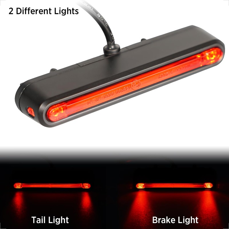 evermotor 6-58 V Brake Light Bicycle Rear Light, StVZO Approved