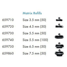 Dentsply 659720 Palodent Plus Sectional Matrix System, 4.5 mm Matrices Refill (Pack of 50)