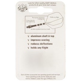 Dart World Top Spin Shaft, Red, Short