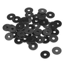 sourcing map Nylon Flat Washers 15mm OD 4mm ID 1mm Thickness for Faucet Pipe Water Hose, Pack of 50
