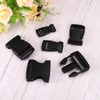sourcing map 6Pcs 1-1/4" Side Release Buckle, Plastic Dual Adjustable