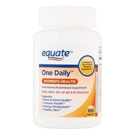 Multivitaminico Para Mujer Equate One Daily Wome´s 100 Tab. Sabor Sin sabor