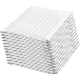 Niagara Sleep Solution 12Pack Pillow Protectors Standard 20x26 Inches Life Time Replacement 100% Cotton Sateen Dozen High Thread Count 400 Style Standard Zippered White Hotel Quality Covers Cases