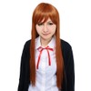 Party City 耐熱アニメWIG ウィッグ ストレートロング レディース ビターオレンジ