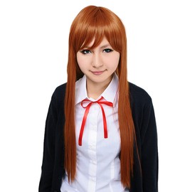 Party City 耐熱アニメWIG ウィッグ ストレートロング レディース ビターオレンジ