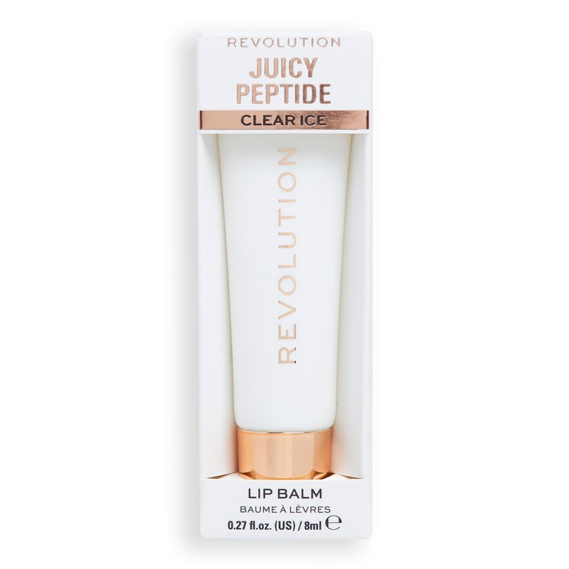Revolution Juicy Peptide Lip Balm, Clear Ice