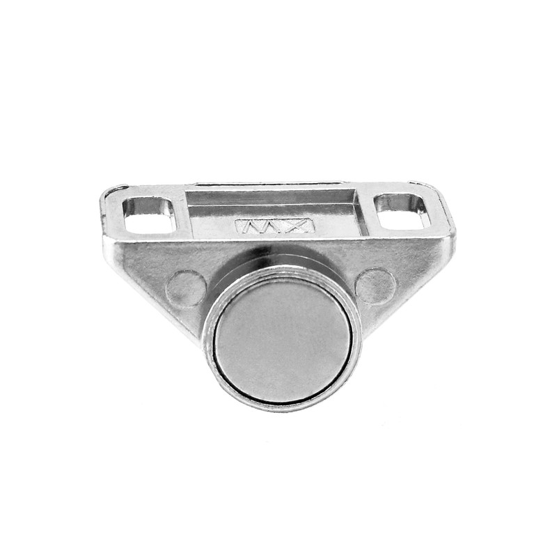QWORK 8-Pack Silver Magnetic Door Latch Kit – Zinc Alloy