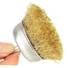 BEAUGIREW Drill Wire Brushes, 9 Pieces Brass Coated Wire Brush
