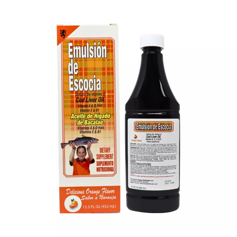 Menper Emulsion De Escocia Cod Liver Oil & Vit A,