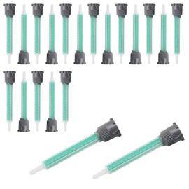 Litoexpe 20 Pcs Epoxy Mixing Nozzle 50ml (1:1 & 2:1 Ratio), Adhesive Mixing Nozzle Tip Epoxy Nozzles for Resin Adhesive Cartridges DIY Enthusiasts