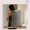 LFH Home Cotton Canvas Extra Large Laundry Bag with Handle,