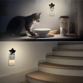 Night Light, Zen Spa Plug-in Dusk to Dawn Smart Sensor White Nightlight for Bedroom Bathroom Kitchen Hallway Stairs Energy Efficient Decor Desk Lamp