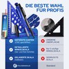 Falkenwald® 9-in-1 Carpenter's Square 180 mm with Writing Surface -