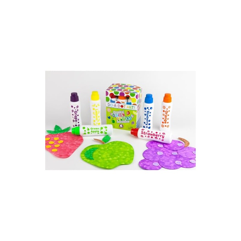 Do-A-Dot Art Fruit Scented Dot Markers, 6/Pack (DAD202)