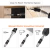 Saipor 2pcs Pivot Drill Bit Holder Set 1/4" Hex Pivoting