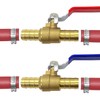 Brass 3/4 Inch PEX Ball Valve, 6PCS