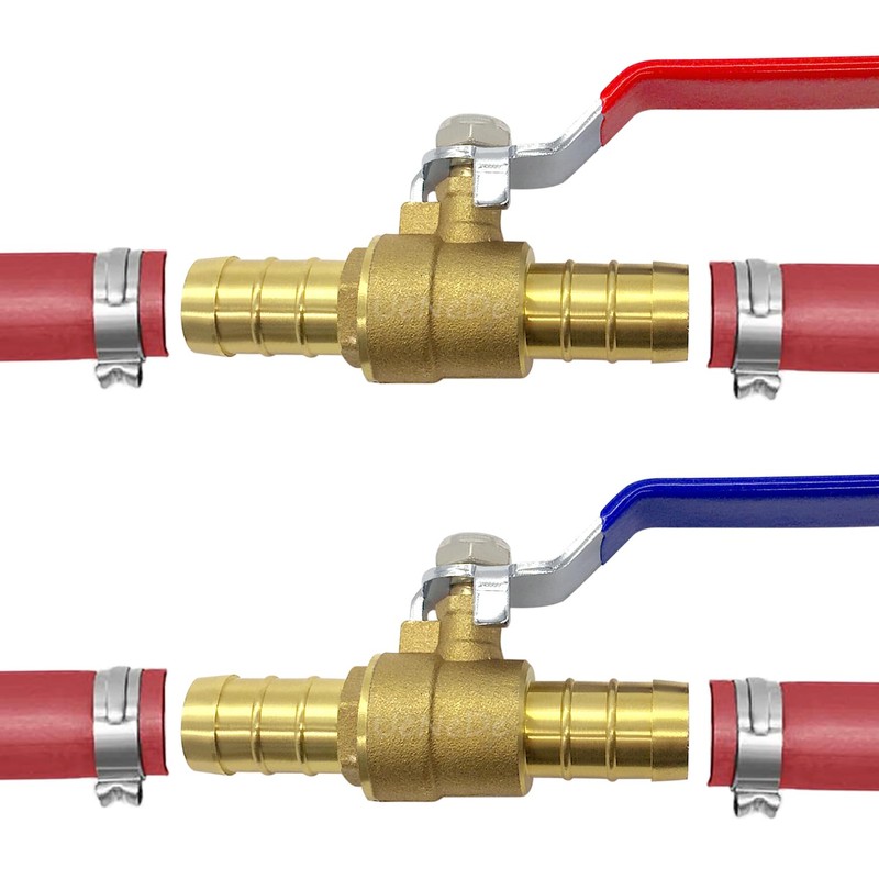 Brass 3/4 Inch PEX Ball Valve, 6PCS