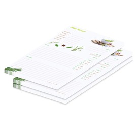 PRICARO Spices Recipe Pad A4 25 Sheets Pack of 3 White