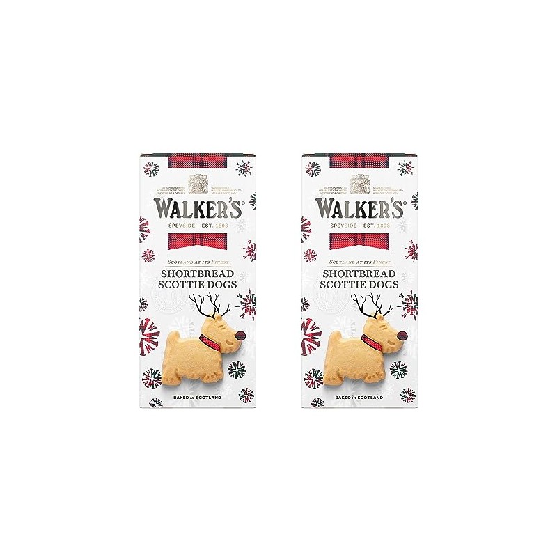 Walkers Shortbread – Festive Shortbread Scottie Dogs 125g - Pack