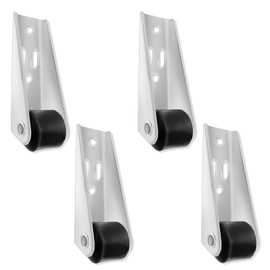 NILLOS Directional Wheels, 4 PCS Side Mount Wheels with Screws for Furniture Moving (2.1 x 6.8 cm/0.82 x 2.67 in)