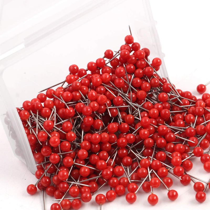 sourcing map Pack of 500 Card Push Pins Round Head