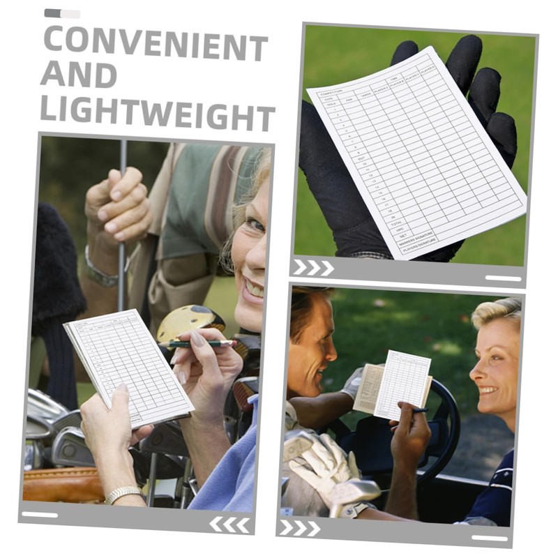 Outanaya 15pcs Golf Scorecard Golf Score Scorecards Organizer Club Range