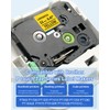 Upwinning Tze-631 12 mm Compatible with Brother P-Touch Tapes Yellow