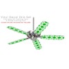 Boxed Green - Ceiling Fan Skin Kit fits most 42