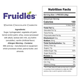 The Dreidel Company Easter Chocolate Eggs, Multicolored Foil Wrapped Milk Chocolate In Easter Egg Gift-Box (Half-Pound, Easter Carrots)