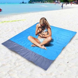 Ecofeen Portable Waterproof Outdoor Blanket: Beach & Picnic Mat with Storage Sack and Pegs