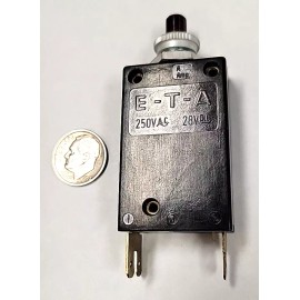 Eta 2 Amp 45-700-P59 , NEW E-T-A ETA Circuit Breaker Push Reset 250VAC / 28VDC (1PC)