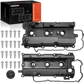 A-Premium Front & Rear Engine Valve Cover with Gasket, Bolts & Oil Cap Compatible with Nissan Altima (Teana) 2002-2006, Maxima 2002-2008, Quest 2004-2009, Murano 2003-2007, V6 3.5L VQ35DE