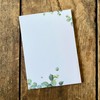 Notepads, DIN A6, eucalyptus motif, 25 sheets per pad (10)