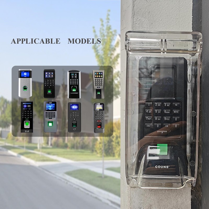 Clear Gate Outdoor Keypad Cover,Flip Access Control Rain Cover，Doorbell rain