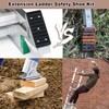 Aluminum Anti-Skid Shoe Kit for Extension Ladders,Rubber Padded Feet,Extension Ladder
