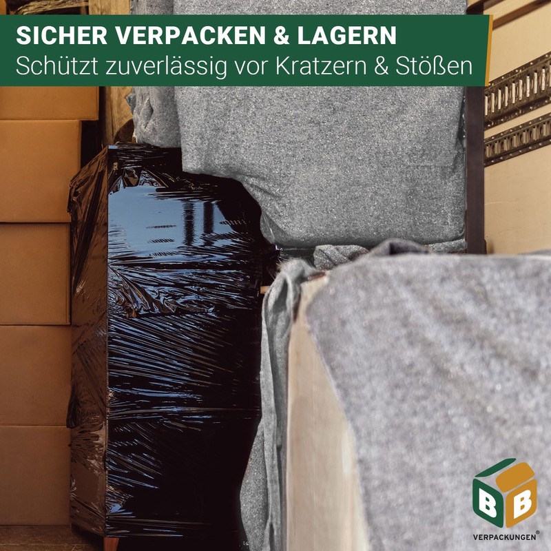 BB-Verpackungen 5 x Packing Blankets 130 x 200 cm (Sealed