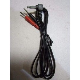 DIXIETREE Electrode Lead Wire Cable Male Plug 3.5mm with 2.0mm Pin for TENS Pad Connection