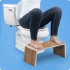 Squatty Potty Oslo Teak Folding Toilet Stool – Compact, Stylish,