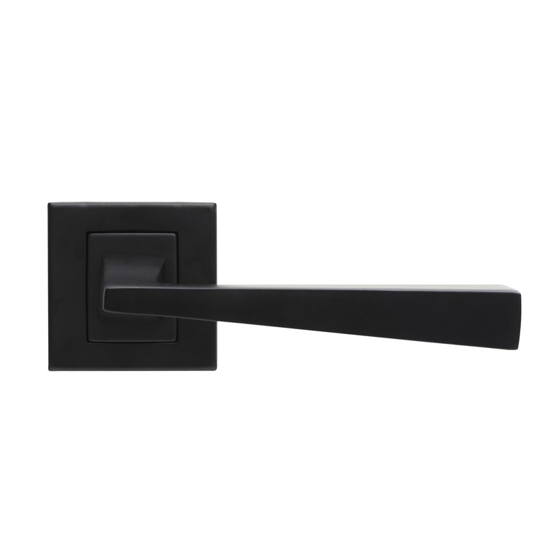 Decoranddecor Helix Square Door Handles – Aluminium Matt Black Internal
