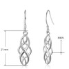 925 Sterling Silver Celtic Knot Braided Promise Statement Party Drop
