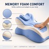 Ergonomic Prone Reading Pillow with Removable Headrest, Memory Foam Stomach-Lying