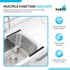 KABCO 18 Inch Multifunctional Foldable Roll Up Dish Drying Rack,