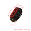 Yibuy Red and Black Metal HOC-BK+RD TMB Double Coil Electric