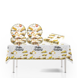 Construction Site Party Tableware Birthday, Part Construction Site Birthday Party Accessory Sets, Party Tableware Children's Birthday, for Children's Birthday Party Decoration, Birthday Decoration for