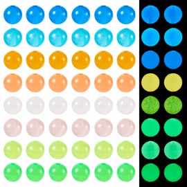 Boutigem 765Pcs 8 mm Glow in The Dark Beads Colorful Resin Luminous Round Bubblegum Beads Glowing Spacer Round Bead for DIY Crafts Friendship Bracelets Necklaces Jewelry Making
