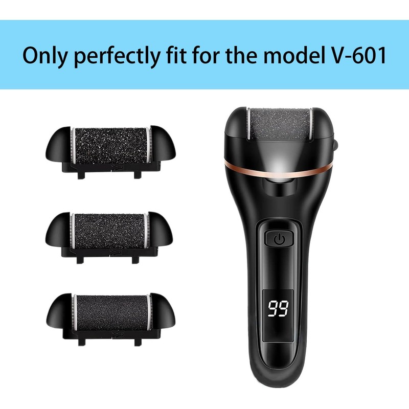 CIVYPRO Extra Coarse 3 Refill Rollers for Electric Feet Callus