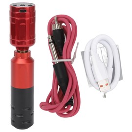 Tattoo Rotary Machine Pen Kit RCA Interface 2000mAh Power Tattoo Wireless Power Supply Kit Red