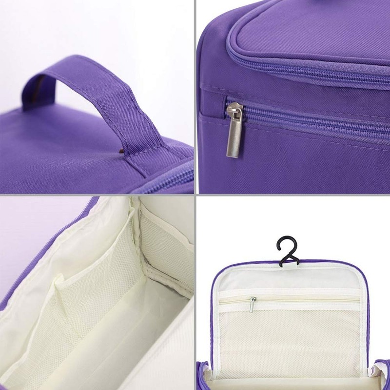 Kytaste Travel Hanging Cosmetics Bag, Makeup and Toiletries Organizer Pouch