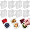 40pcs Double Compartment Condiment Container with Lids Leak-proof Transparent 2