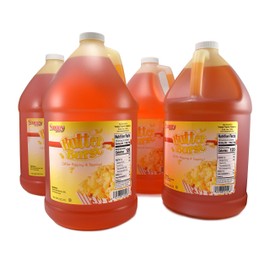 Snappy Butter Burst Popcorn Oil, 1 Gallon, 4 Pack